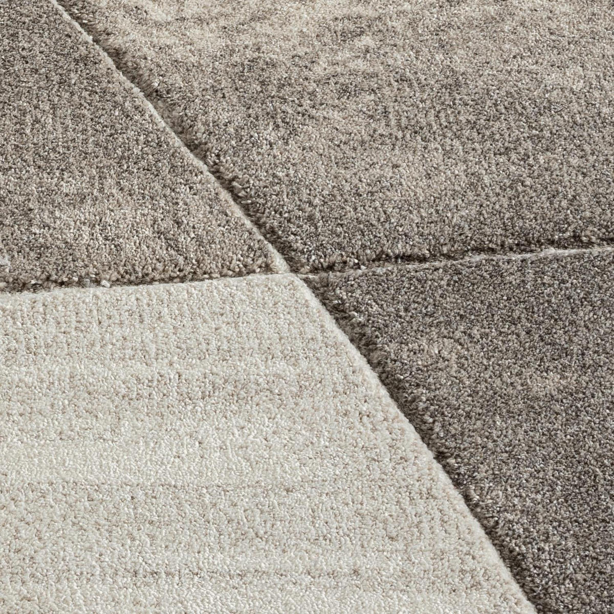 KURZFLOR-TEPPICH Bonito 9053 Braun 160x230 cm - Braun, Textil (160/230cm) - carpet city