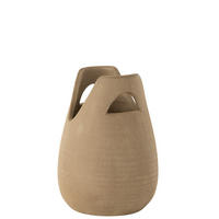 VASE ORECCHIO - Keramik - Beige - S - Ø 20 cm - Beige, Keramik (30cm) - J-Line