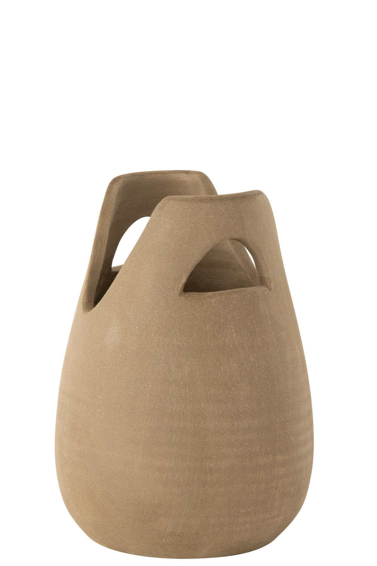 VASE ORECCHIO - Keramik - Beige - S - Ø 20 cm - Beige, Keramik (30cm) - J-Line
