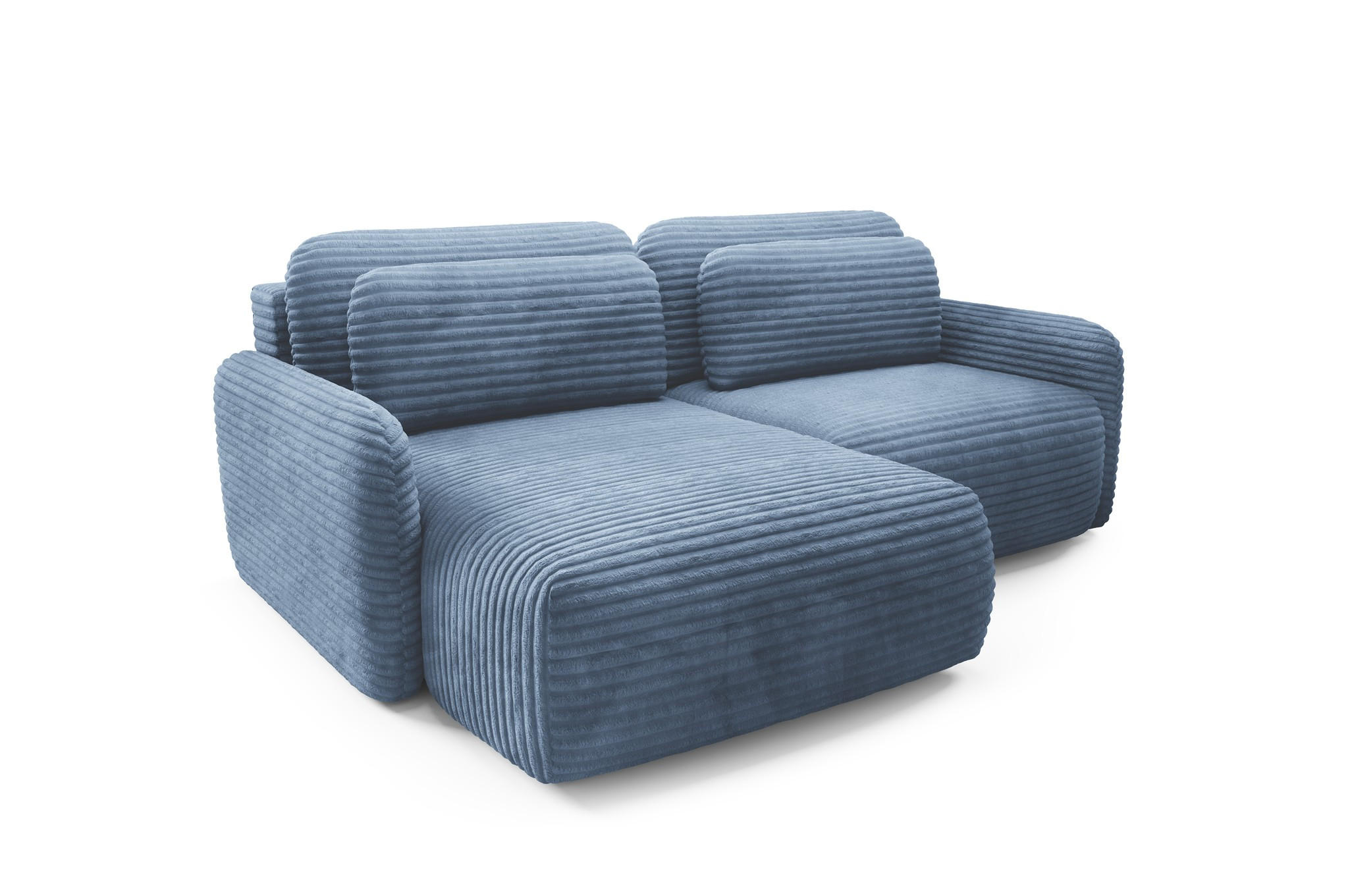 Fun Möbel Ecksofa Blau 240x165 cm