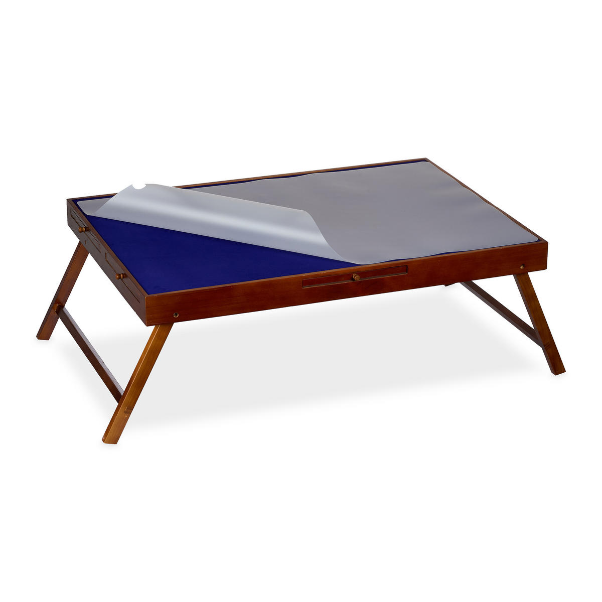 PUZZLETISCH Bunt Kiefernholz 6-Schubladen 90x62 cm - Multicolor, Holz/Kunststoff (64/106.5/34cm) - Relaxdays
