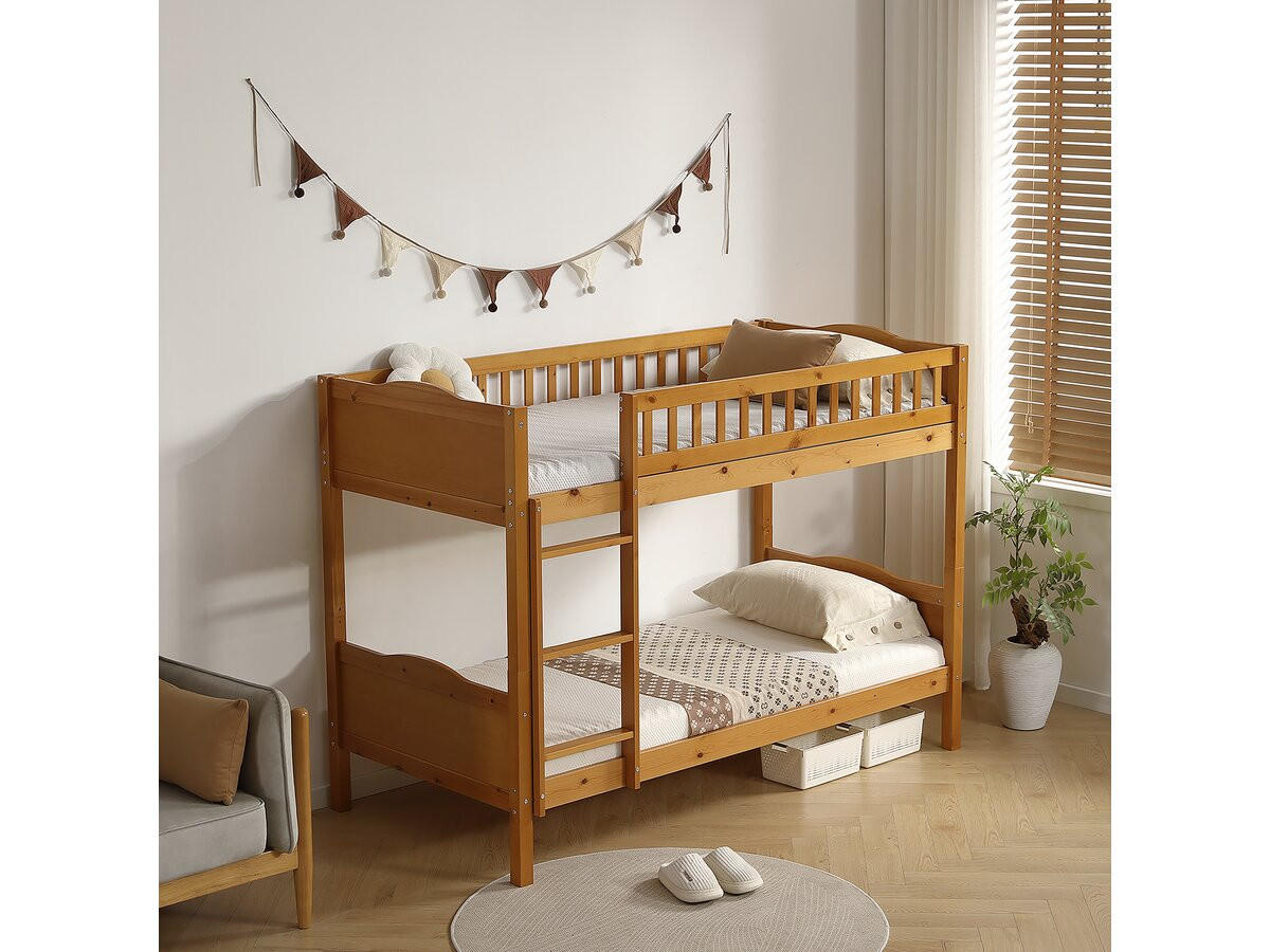 ETAGENBETT gabriel Braun - Braun, Metall (190/90cm) - Habitat Garten