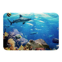 FUSSMATTE Meerestiere 50 x 80 cm - Multicolor, Textil (50/80cm)