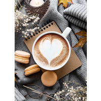 BILD 20x30 cm Küchen-Bild Kaffee Grau Beige - Anthrazit, Holzwerkstoff (20/30/2cm) - artissimo