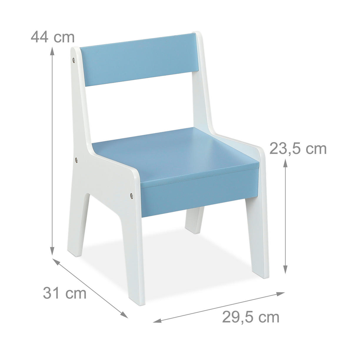 KINDERSITZGRUPPE - Multicolor, Holzwerkstoff (60/51/60cm) - Relaxdays