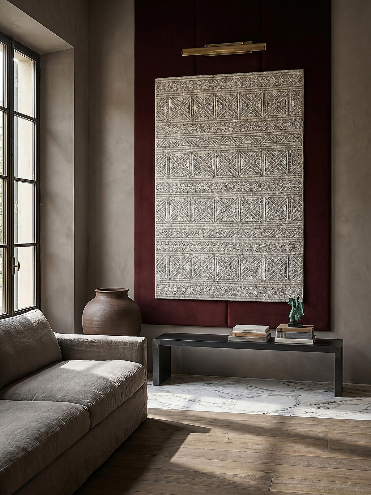 TEPPICH Waschbar LEAM, geometrisch, Grau, 194 x 290 cm - Grau, Textil (194/290cm) - KADIMA DESIGN