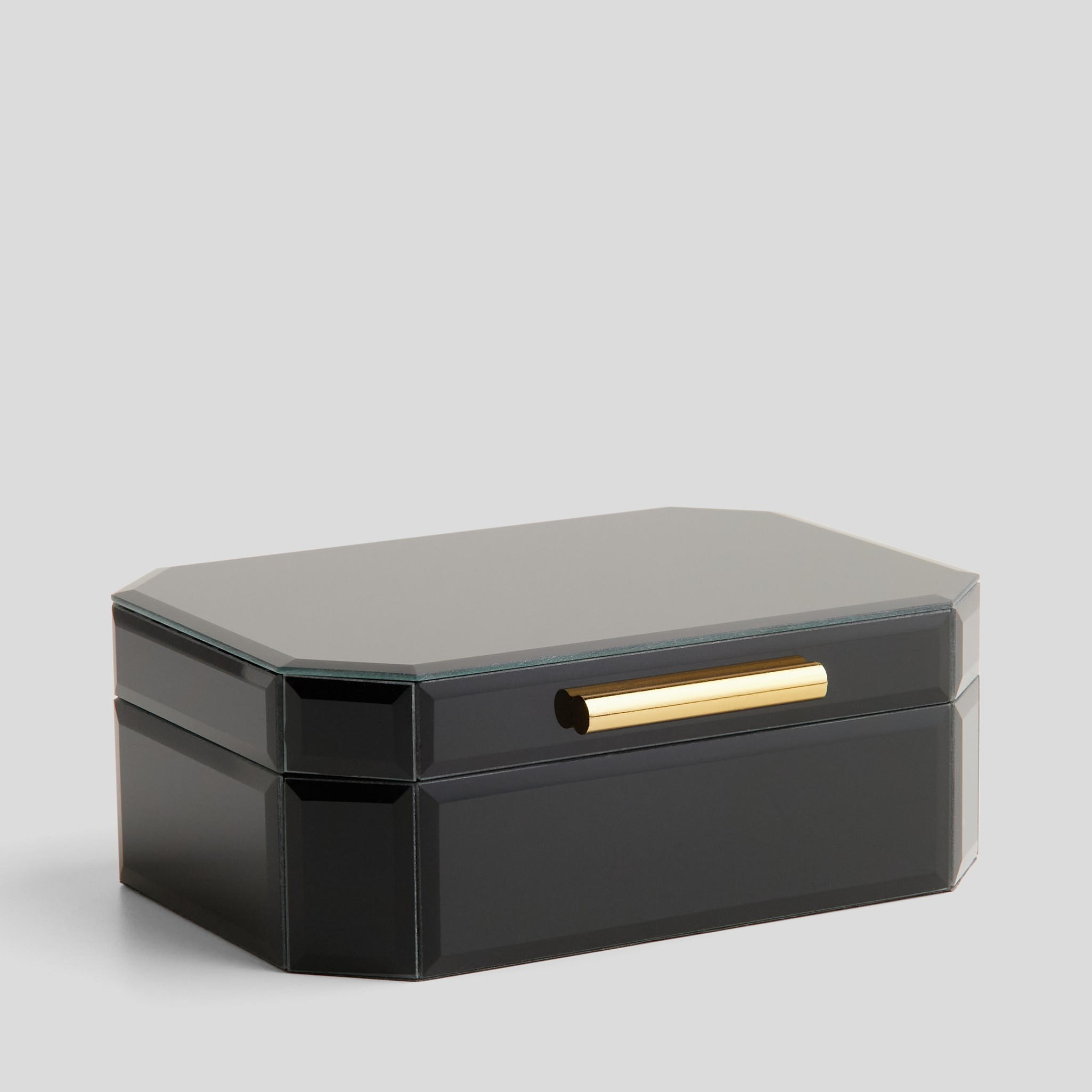 SCHMUCKKÄSTCHEN Skatola - Schwarz, Holzwerkstoff (21/8/15cm) - home&you