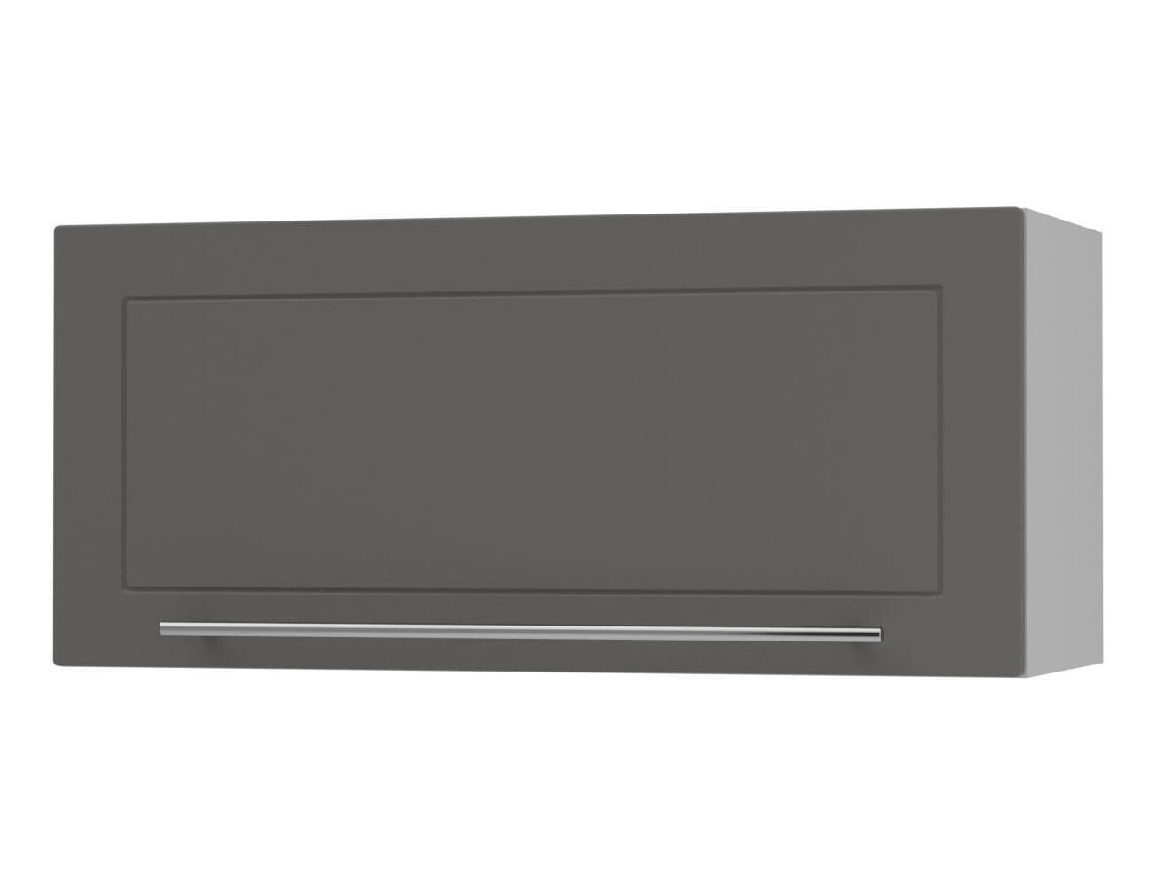 KLAPPHÄNGESCHRANK Kvantum W4B/80-AV Graphit Matt / Grau Matt 80 / 32,5 / 36cm - Graphitfarben/Grau, Holz/Holzwerkstoff (80/36/32.5cm) - Feldmann-Wohnen
