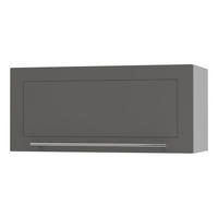 KLAPPHÄNGESCHRANK Kvantum W4B/80-AV Graphit Matt / Grau Matt 80 / 32,5 / 36cm - Graphitfarben/Grau, Holz/Holzwerkstoff (80/36/32.5cm) - Feldmann-Wohnen
