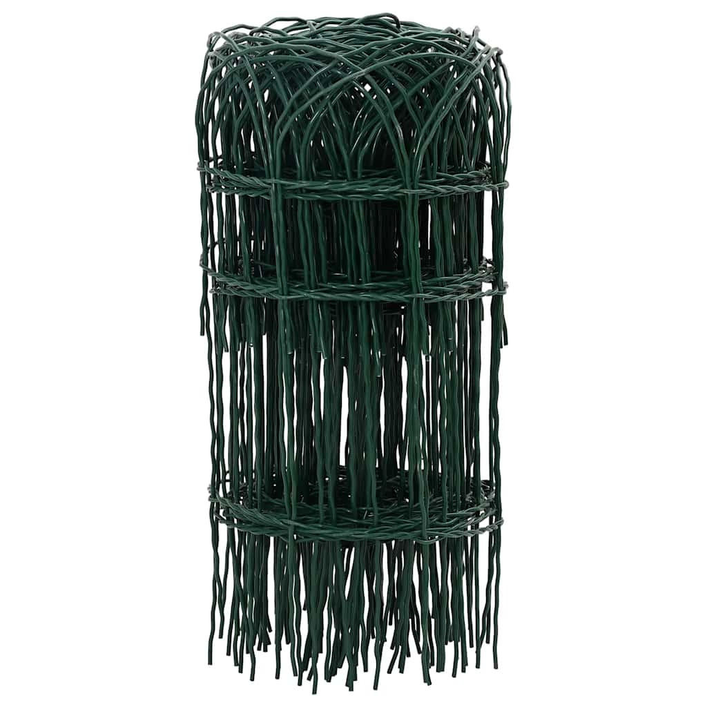 BEETZAUN Pulverbeschichtetes Eisen 10/0,4 M - Grün, Metall (1000/40cm) - vidaXL