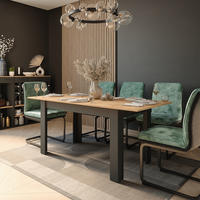 JÍDELNÍ STŮL Repose Antracit/zlatý dub - antracitová, kompozitní dřevo (80/180/76cm) - Vicco