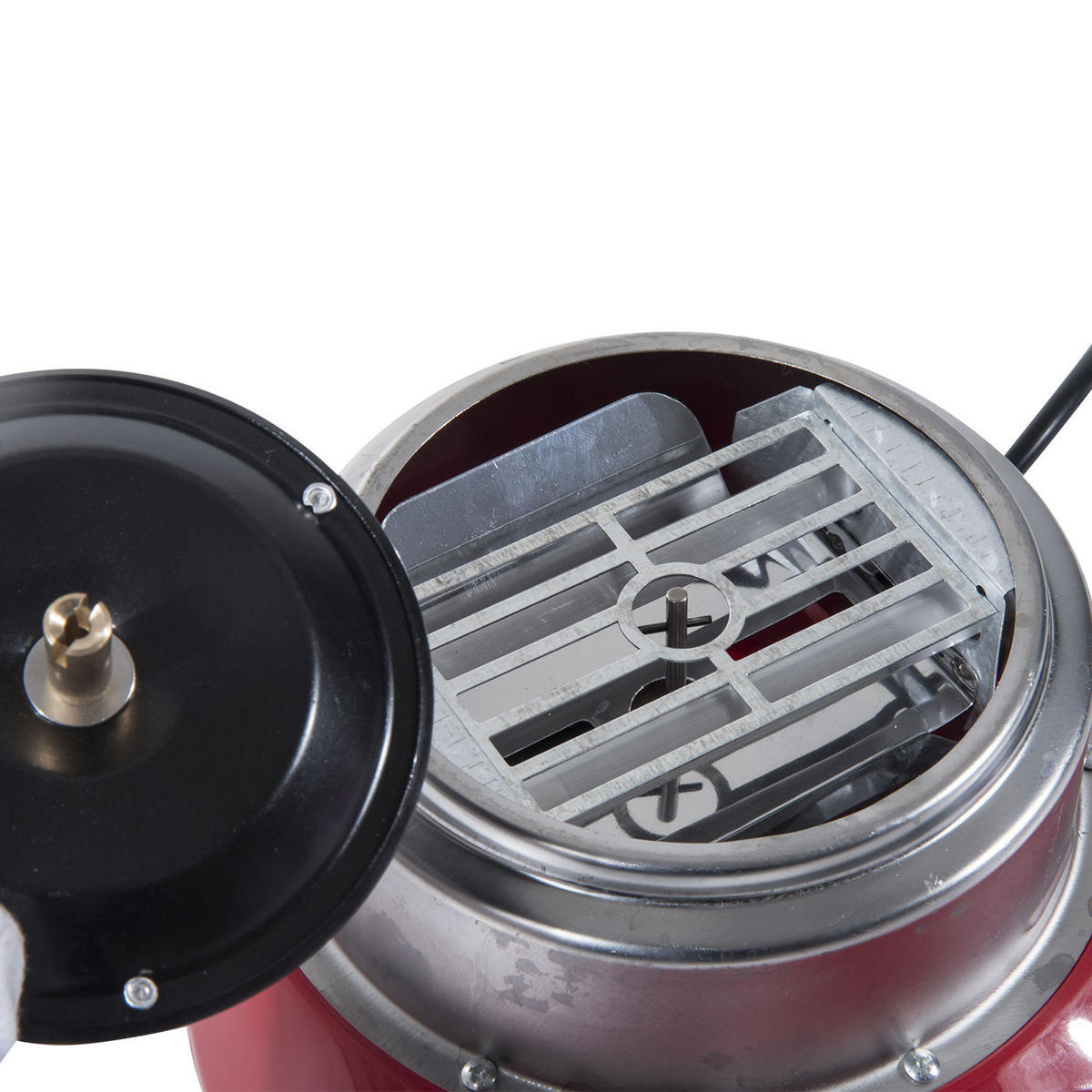 ZUCKERWATTEMASCHINE Edelstahl-und-PP Rot - Rot, Kunststoff (26/18/27cm) - HOMCOM