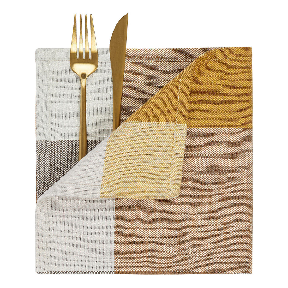 SERVIETTE (6er Set) Woodstock - Multicolor, Textil (42/42cm) - BUTLERS