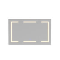 SPIEGELSCHRANK - dreitürig - mit LED-Beleuchtung - Antibeschlag-Funktion und Steckdose - Weiß - Weiß, Holzwerkstoff (13.5/60/100cm) - DELFA