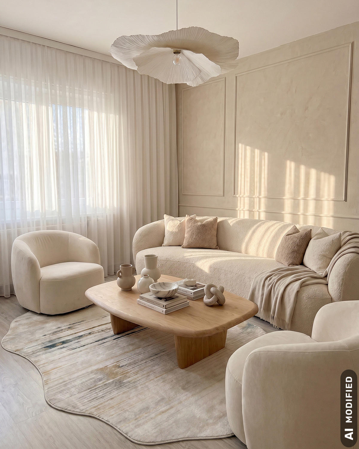 TEPPICH Arona Grave Mazovia Unregelmäßige Form 120x160cm Beige Braun Abstrakt Kurzflor - Braun, Textil (120/160cm) - Mazovia