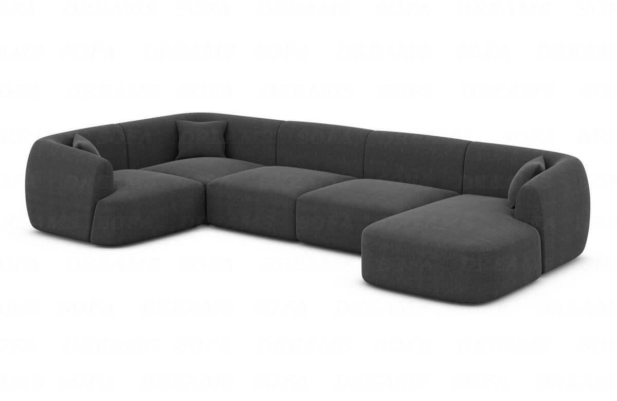 XXXLutz Wohnlandschaft Anthrazit 325x78x177 cm