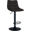 BARHOCKER Stoff schwarz - Schwarz, Textil/Metall (43/87/46.5cm) - CLP