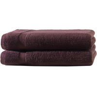 BADETUCH 100x150 cm Frottier Handtücher im 2er Set aus 100% Baumwolle, Braun 500g/m2 - Braun, Textil (100/150cm) - Carpe Sonno