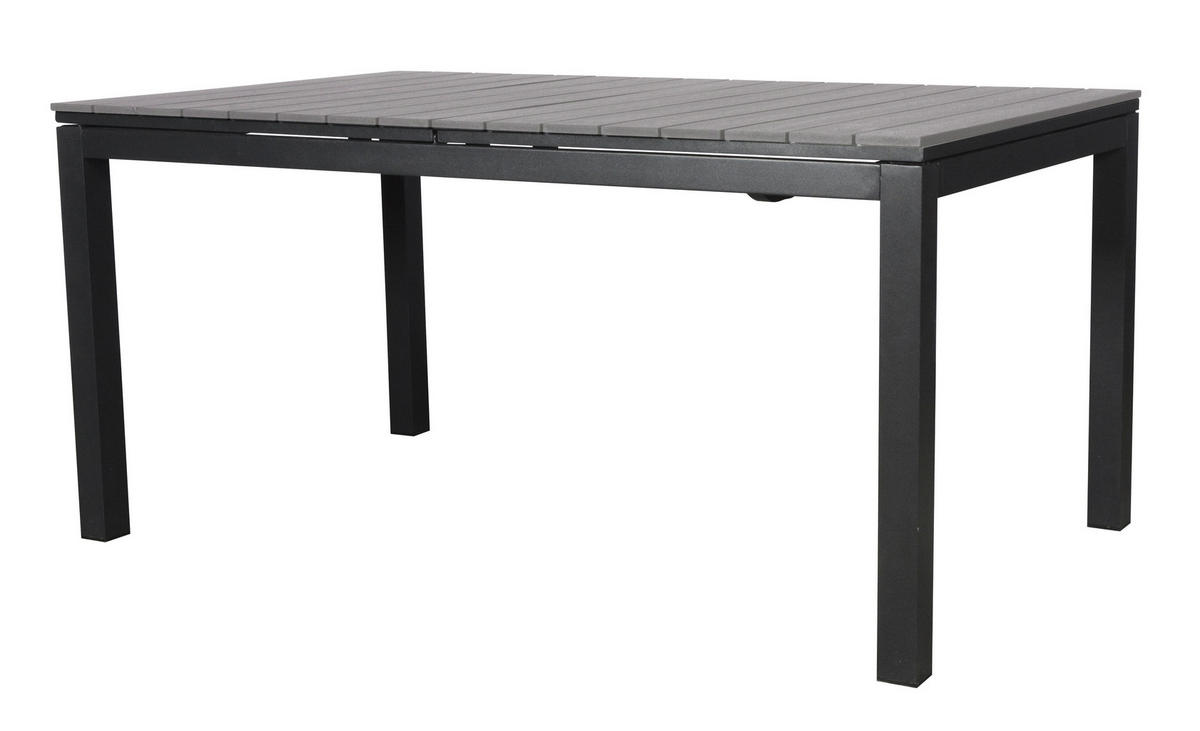 GARTENTISCH Schwarz - Schwarz, Holzwerkstoff (95/260/76cm) - ebuy24