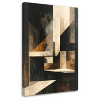 LEINWANDBILD Abstraktion 70x100cm - Beige, Textil (70/100cm) - Feeby