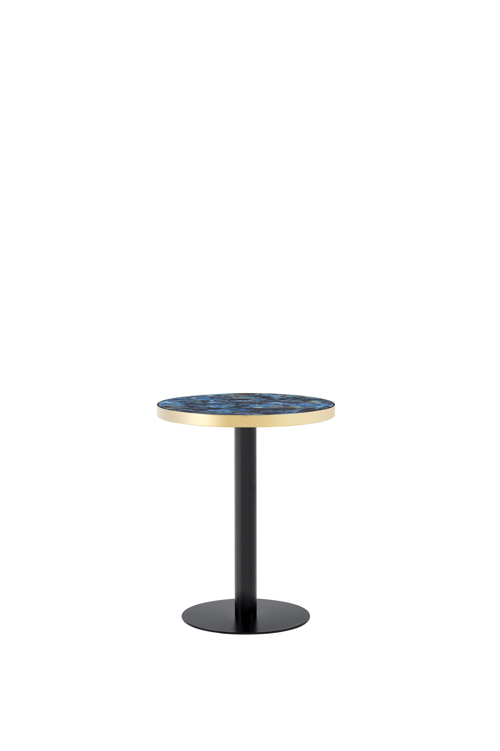 KÜCHENTISCH Marmoroptik Blau 60/60/74 cm - Blau, Holz (60/60/74cm) - PANGIVO