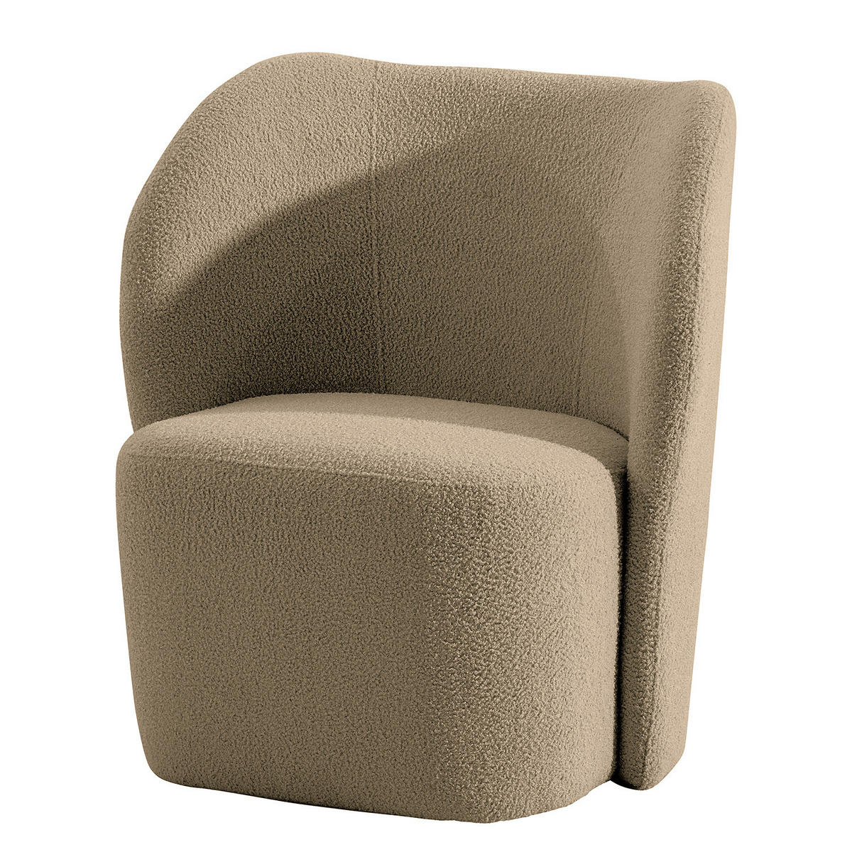 SESSEL - Schwarz/Cappuccino, Kunststoff/Textil (75/78/49cm) - home24