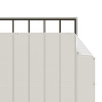 BALKON SICHTSCHUTZ Meersand 100/50 cm - Beige, Kunststoff (100/50cm) - Bilderwelten