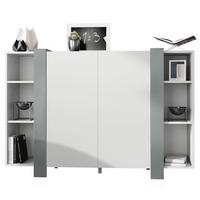 HIGHBOARD Ida Blenden in Graphit seidenmatt - Graphitfarben, Holzwerkstoff (149/101/34cm) - Vladon