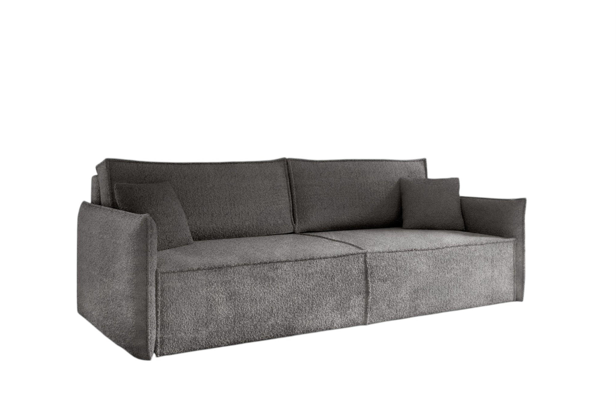 SCHLAFSOFA Lagos - Dunkelgrau, Holzwerkstoff/Textil (221/70/105cm) - Fun Möbel