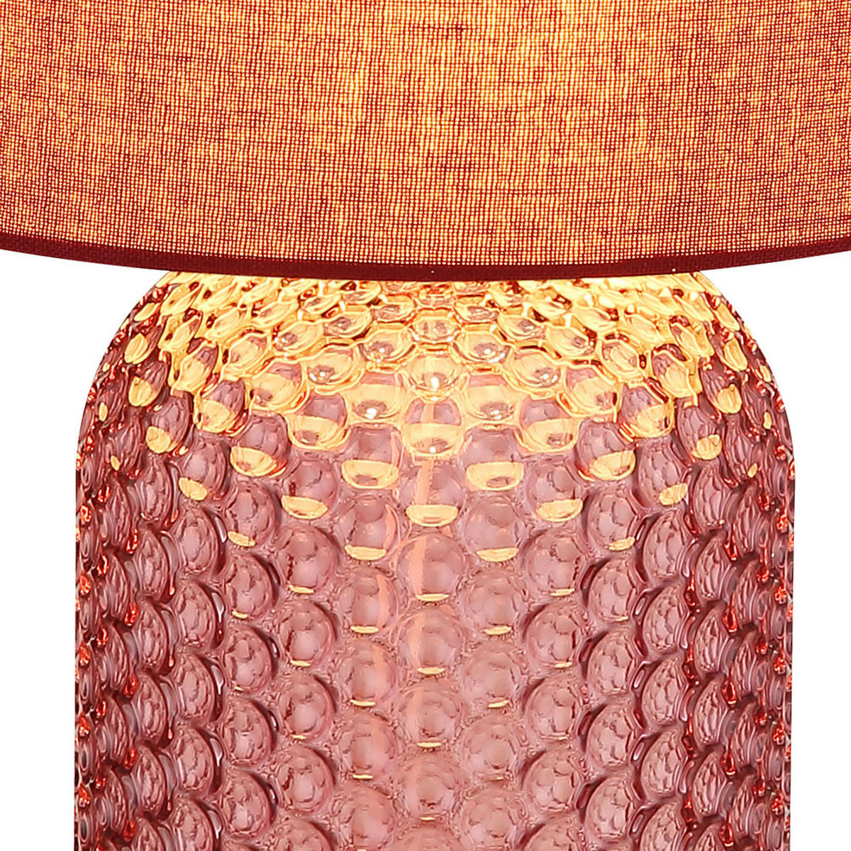 TISCHLEUCHTE SOFIA Glas Rot - Rot, Glas (26.5/26.5/50cm) - Globo Lighting
