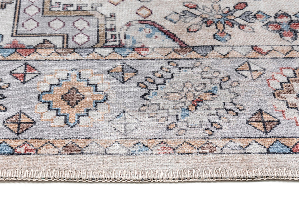 TEPPICH DUBAI beige vintage 90/150 cm - Beige, Textil (90/150cm) - Tapiso