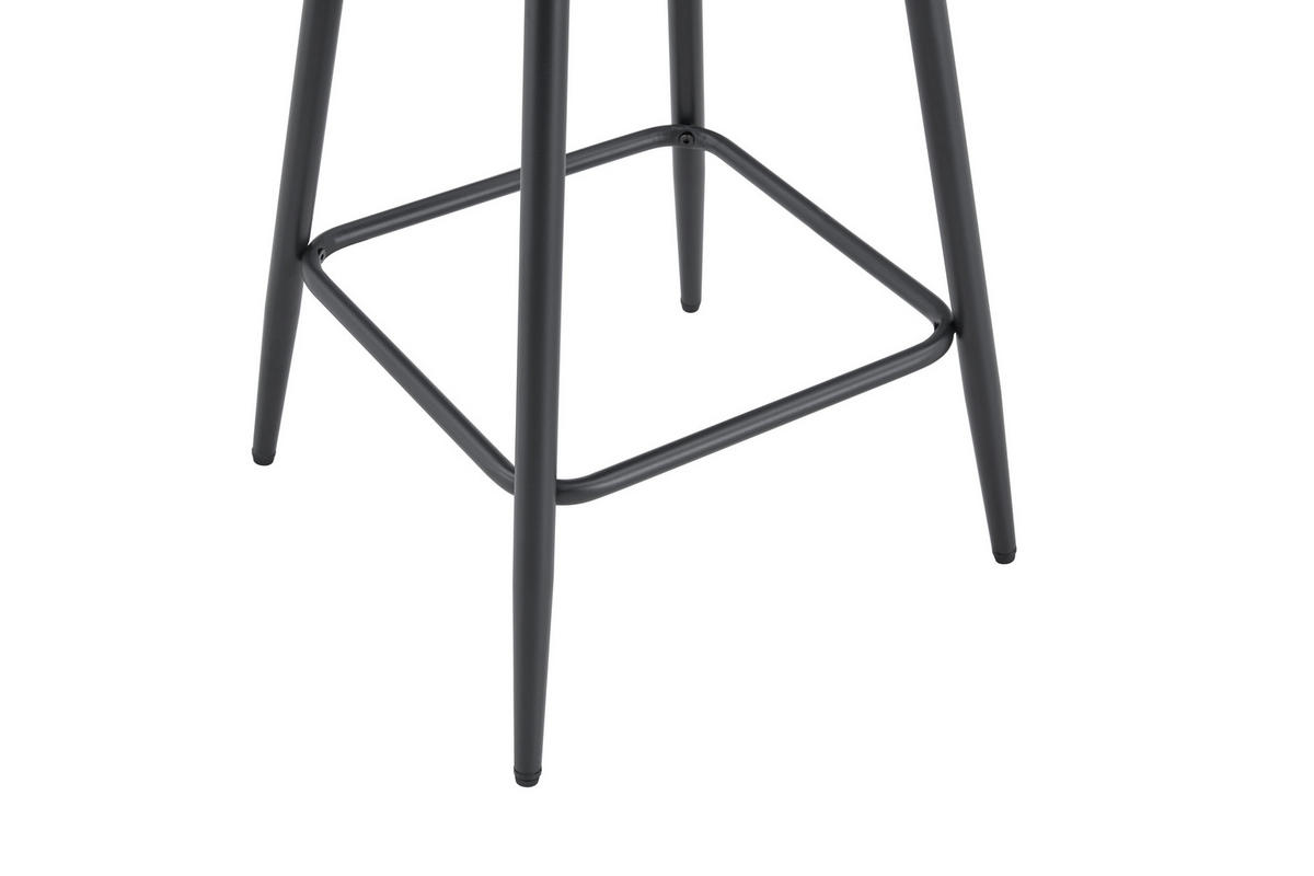 BARHOCKER 2er-Set Braun im Windsor-Stil mit PU-Leder und Rückenlehne - Braun, Leder (39/96/39cm) - PANGIVO