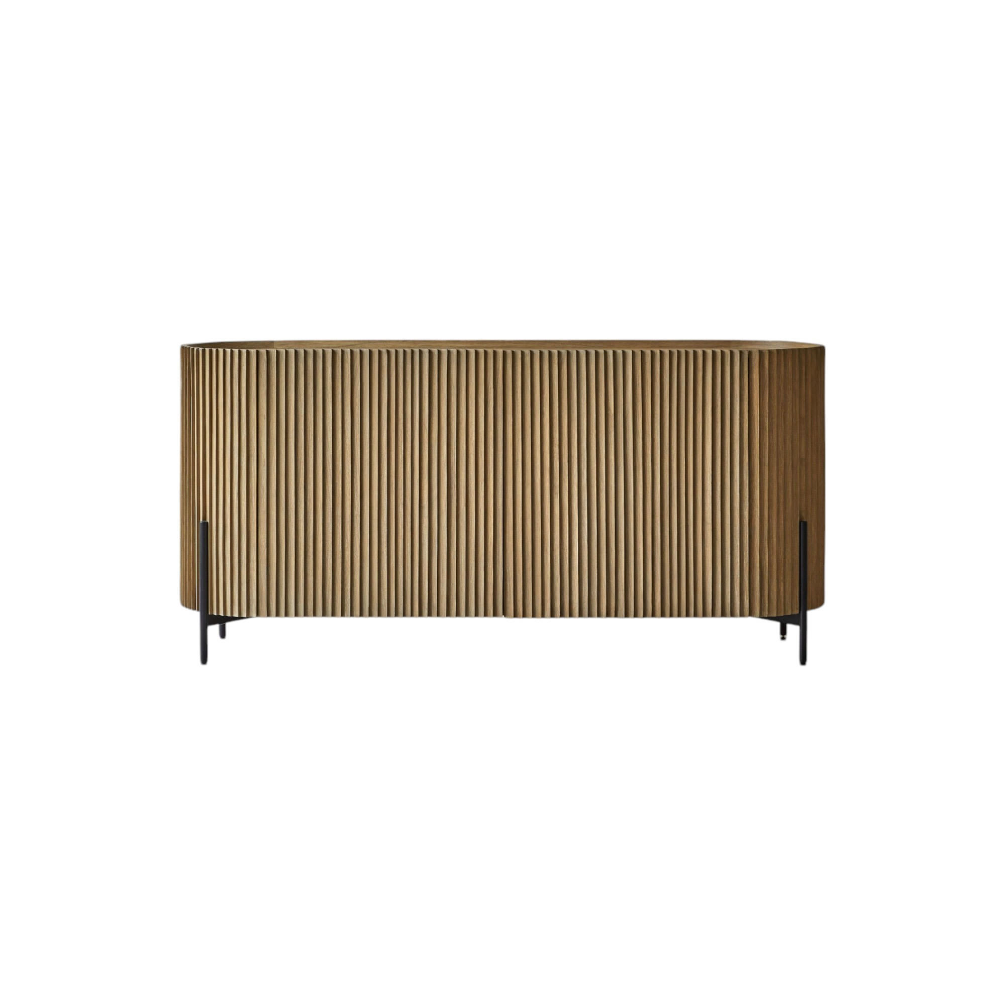 SIDEBOARD Lou Hellbraun aus Dunkles Mindiholz - Hellbraun, Holz (150/71/45cm) - Tikamoon