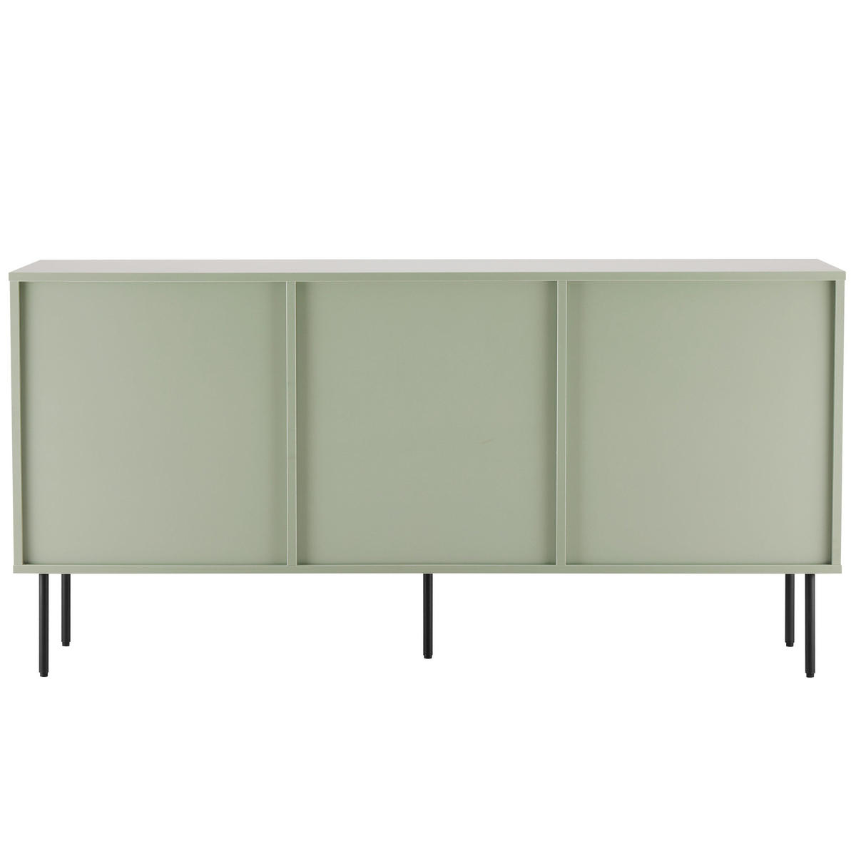 SIDEBOARD 150 cm, Salbeigrün - Grün, Holz (40/75/150cm) - Oviala