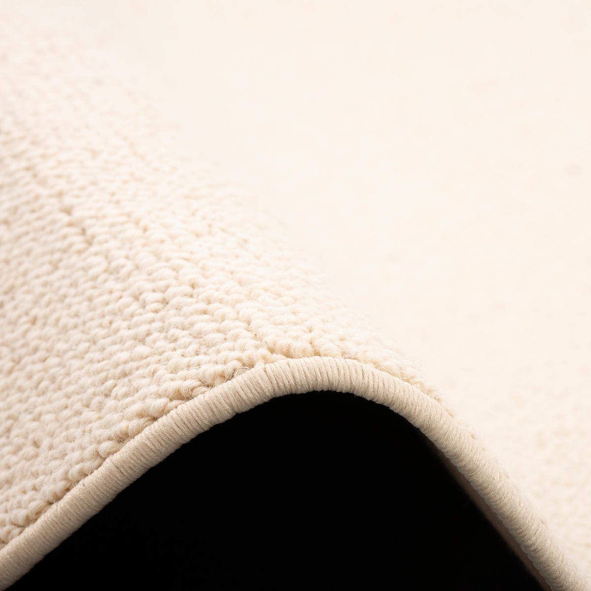 NATUR TEPPICH WOLLE BERBER RUND - Creme, Textil (200/200cm) - Snapstyle