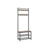 GARDEROBENSTÄNDER KLEIDERSTÄNDER - Schwarz, Holzwerkstoff (32/175/70cm) - Hansiro