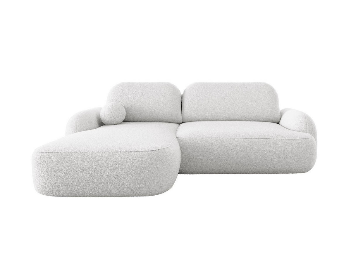 ECKSOFA MOLLY L Links QUELLE 00 mit Schlaffunktion - Weiß, Textil (275/175cm) - Bedante