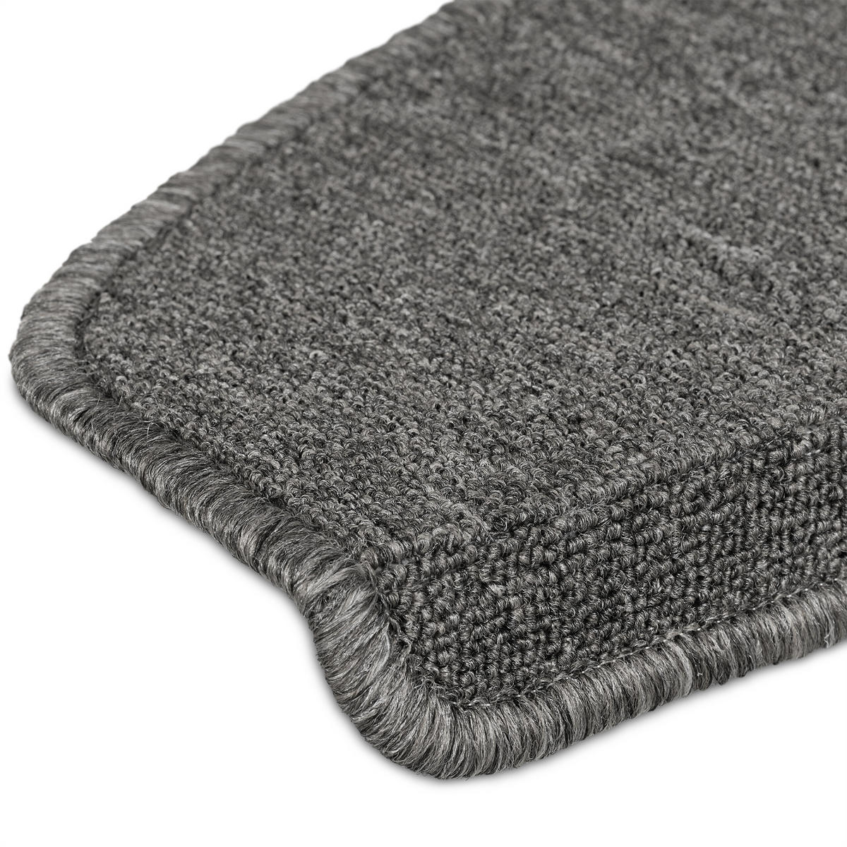 15xSTUFENMATTEN - Grau, Kunststoff (24/65/4cm) - Relaxdays