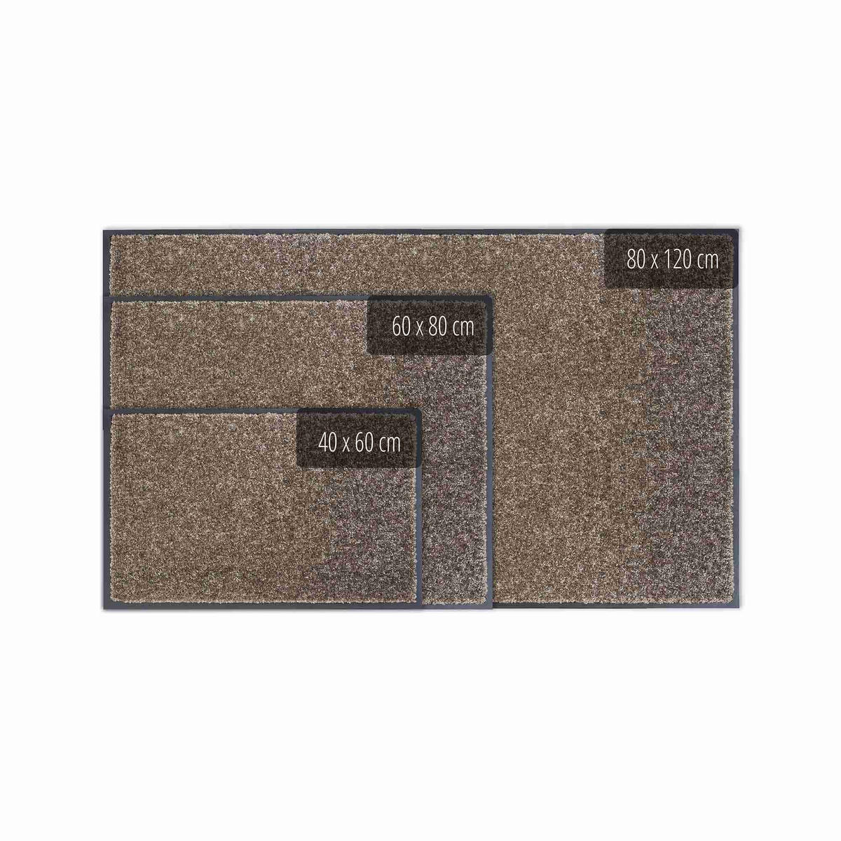 FUSSMATTE RUTSCHFEST PERLE - Beige, Textil (60/80cm) - Astra