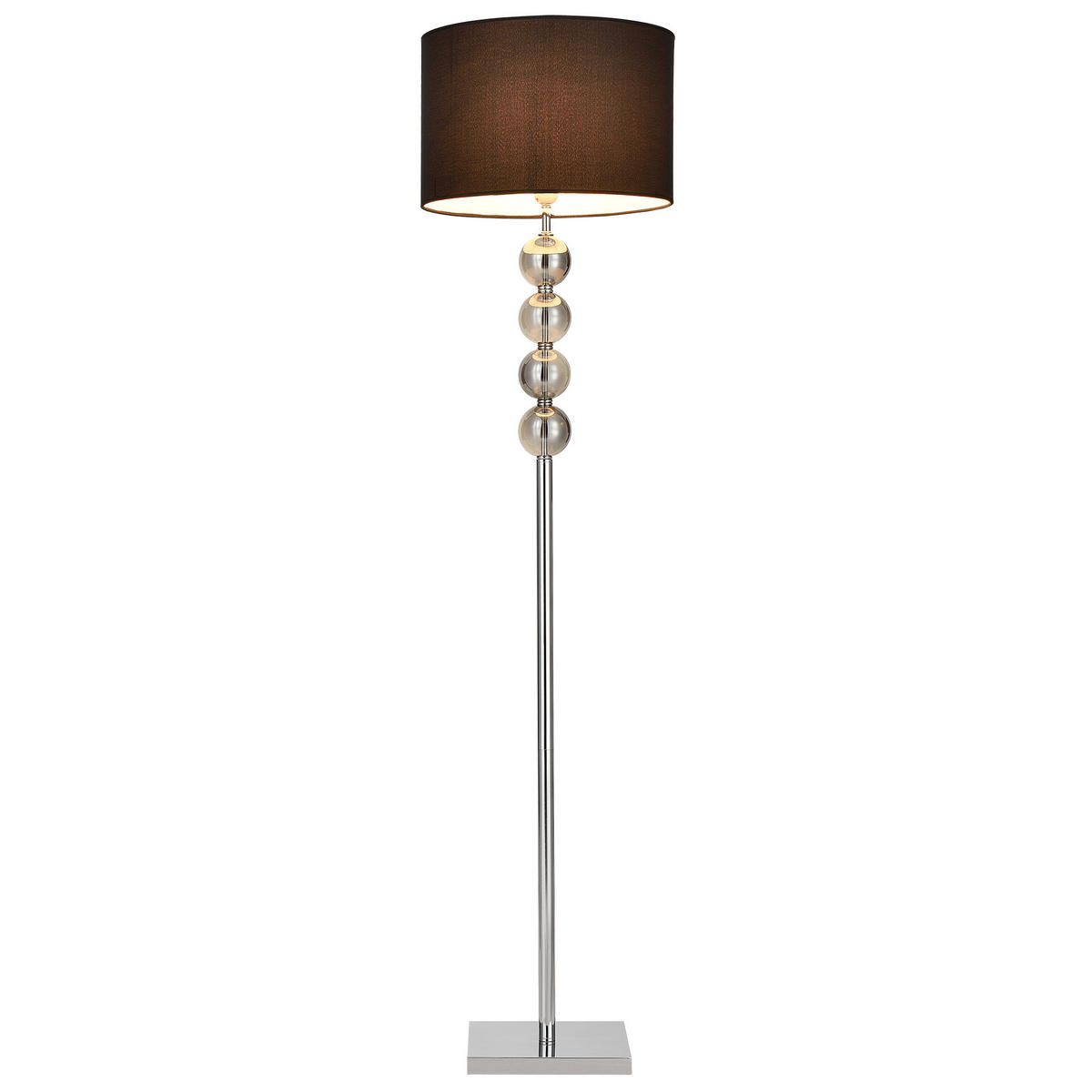 STEHLEUCHTE Spheridern - Schwarz, Metall (38/38/155cm) - lux.pro