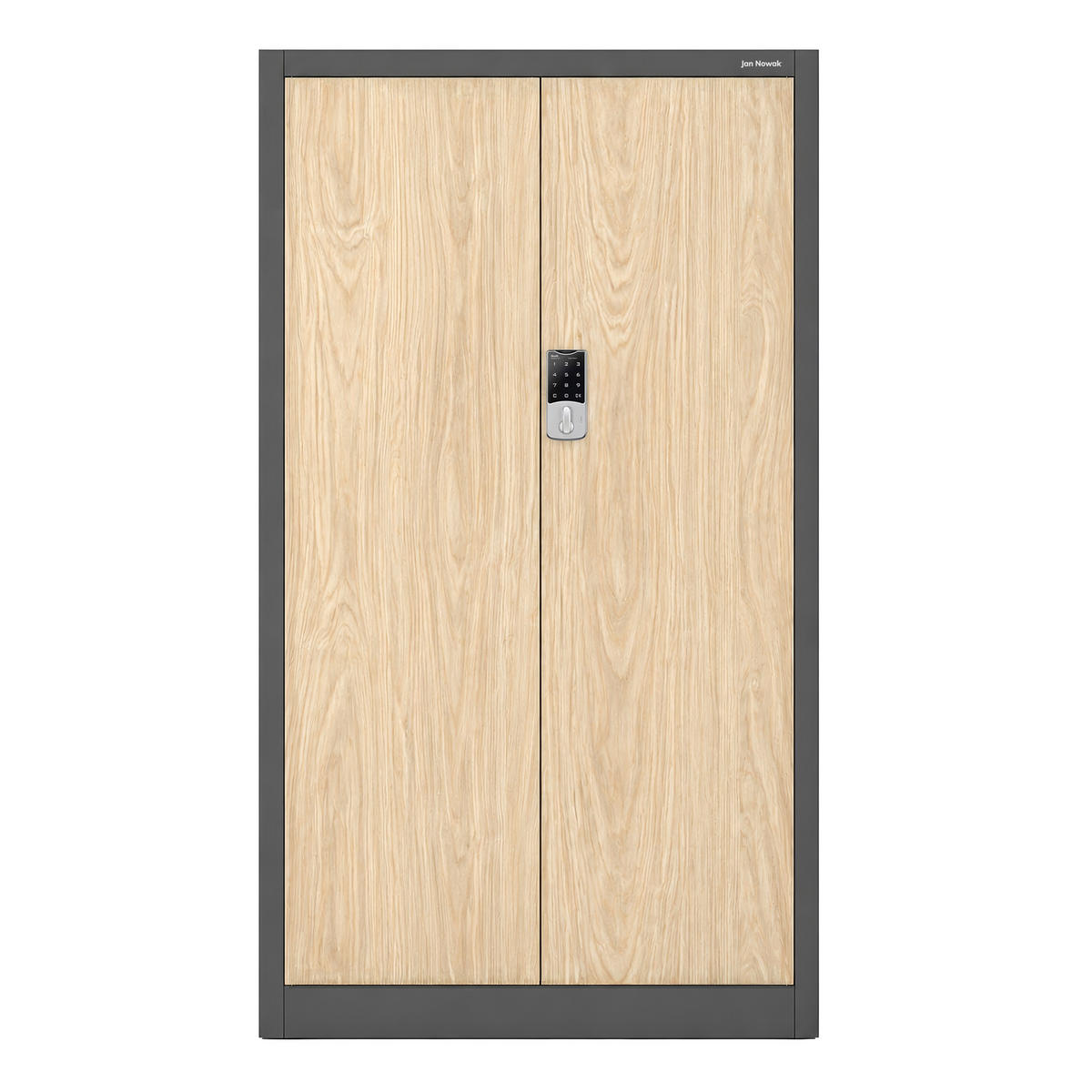 BÜROSCHRANK mit Zahlenschloss DANIEL 185x90x40 cm - Anthrazit/Sonoma Eiche, Metall (90/185/40cm) - Jan Nowak