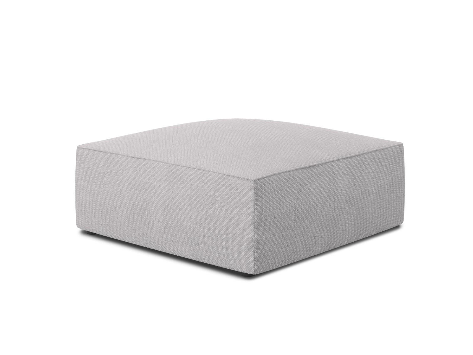 POUF Ruby aus strukturiertem Stoff hellgrau - Hellgrau, Textil (93/40/93cm) - Micadoni
