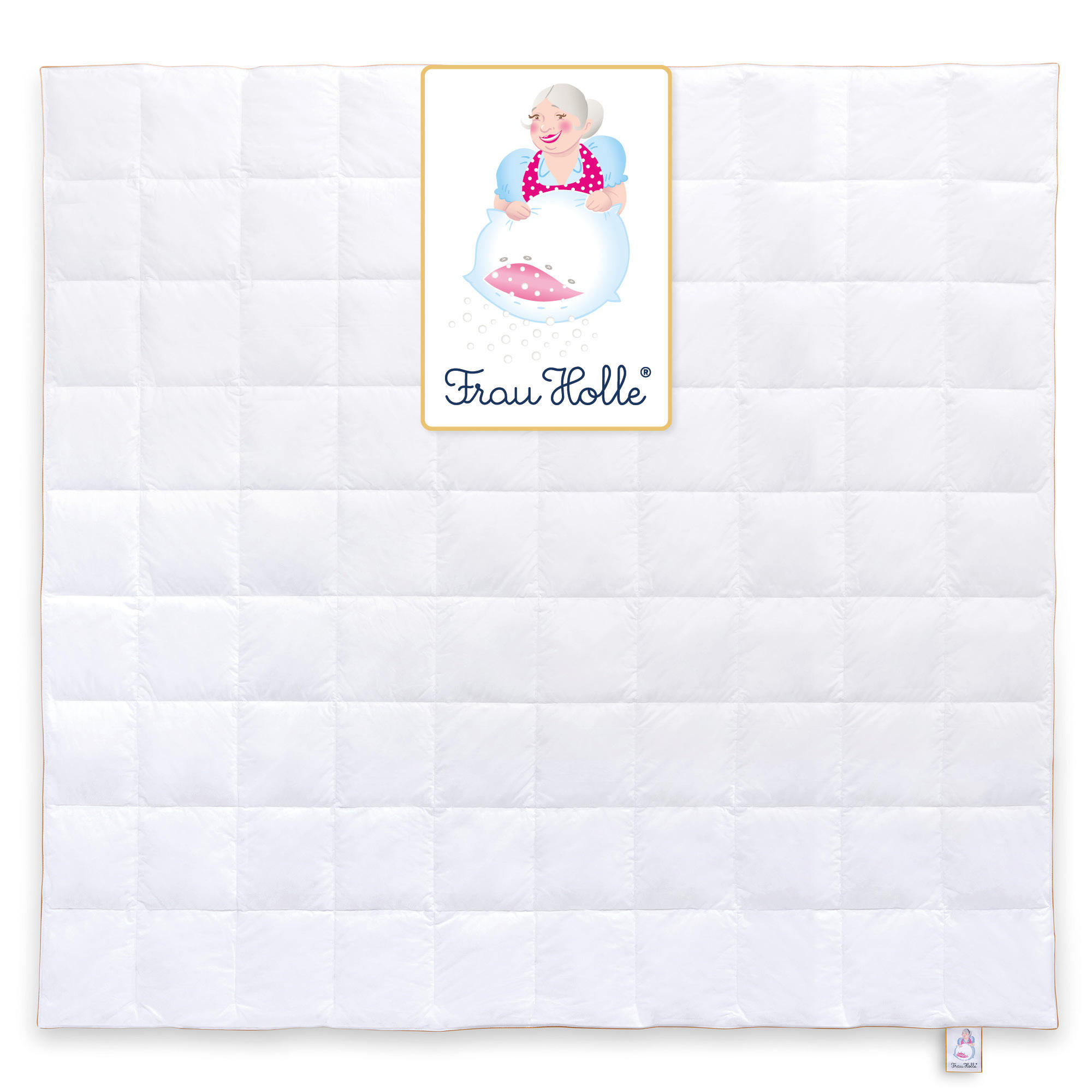 GANZJAHRESBETTDECKE KLASSIK Entendaunen medium - Weiß, Naturmaterialien/Textil (240/220cm) - Frau Holle