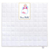 GANZJAHRESBETTDECKE PRIMA Gänsedaunen mittel - Weiß, Naturmaterialien/Textil (240/220cm) - Frau Holle