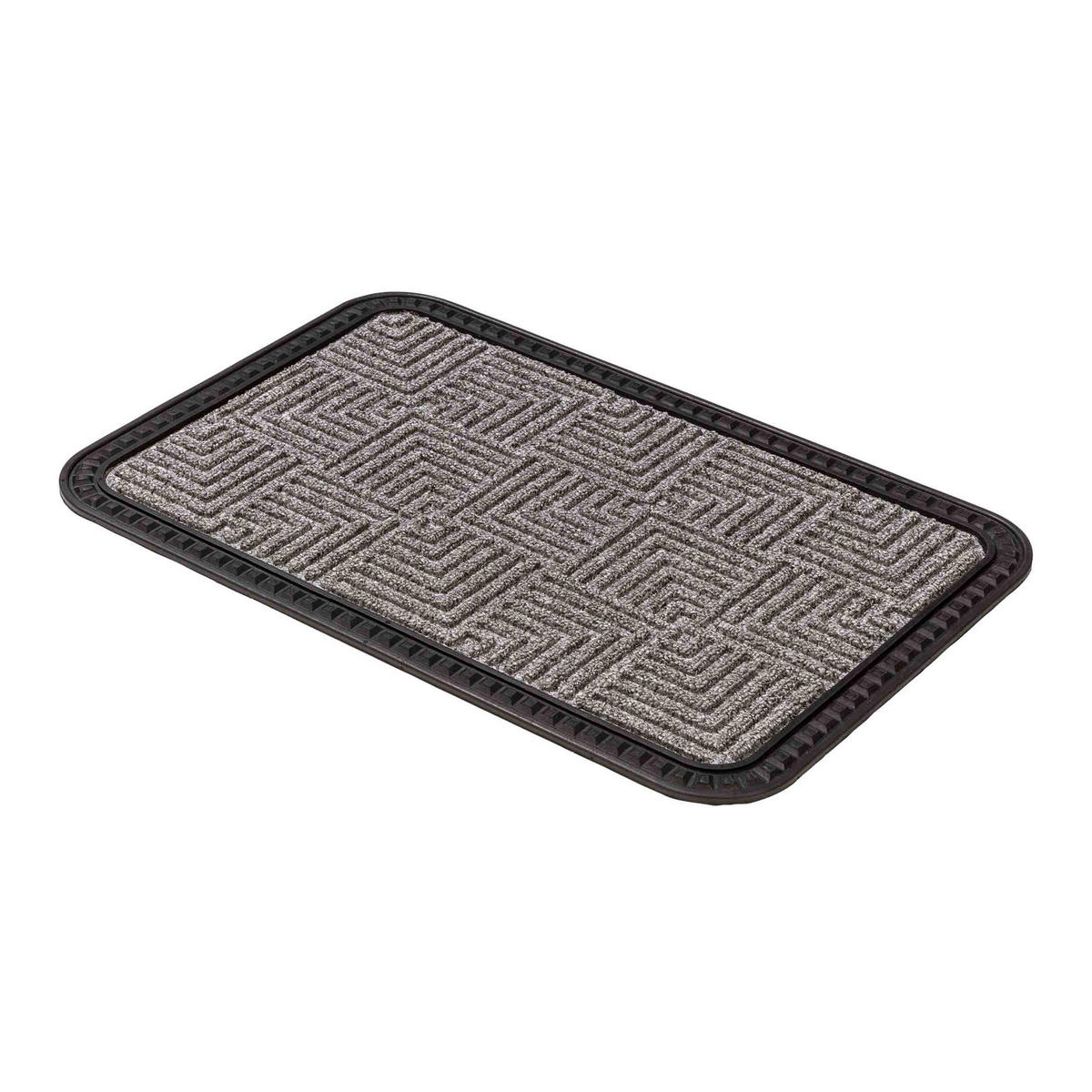 FUSSMATTE AUßEN BORDER STAR 4ER SET - Silberfarben, Textil (50/80cm) - Astra