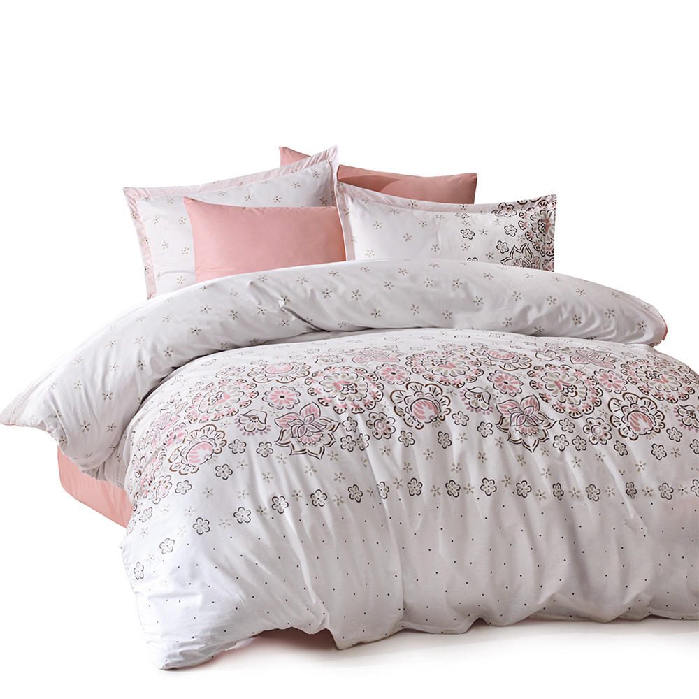 BETTWÄSCHE 5-teilig 200/200 cm LOTUS - Rosa, Textil (200/200cm) - ROLFNERS