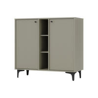 KOMMODE TORINO 100/94/41 cm mit 2 Türen Hellgrün - Hellgrün, Holzwerkstoff (100/94/41cm) - MASSENO