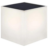 SOLAR WANDLEUCHTE WALLY 12 Weiß - Schwarz/Weiß, Kunststoff (12/12/12cm) - Newgarden