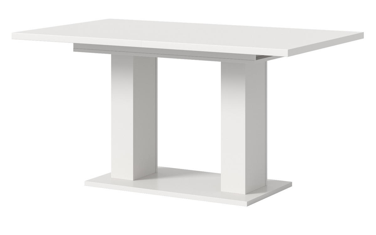 ESSTISCH weiß, Küchentisch ausziehbar 150 - 190 cm - Weiß, Holzwerkstoff/Metall (150/90/76cm) - Inn.Furn