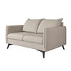 2-SITZER-SOFA Pulse Beige Luxusmicrofaser - Ecru/Beige, Holz/Textil (138/86/91cm) - S-Style Möbel